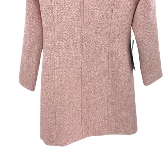 Tuckernuck NEW Birkley Pastel Pink Tweed Long Sleeve Classic Mini Dress Size M - Picture 9 of 11